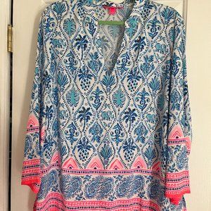 Lilly Pulitzer Luna Bay Tunic  - XL